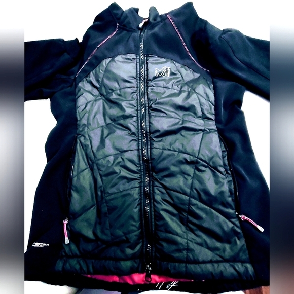 Millet Mountain Of Experience Coat Black & Pink Women's Size M (TEAR IN POCKET) - Picture 6 of 11